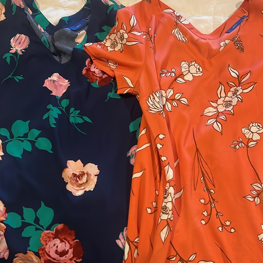 TWO Apt 9 floral dresses